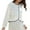 White, variant on Cardigan For Women Floral Short Sweater Open Front Knit Long Sleeve Loose Fit Outwear For Casual Outfits Clothes