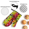 thumbnail image 3 of Honeii Colorful Tie Dye Stained Glass 1 Pattern Oven Mitts and Pot Holders, Silicone Oven Gloves,500 F Heat Resistant Oven Mitts Sets, 4PCS, 3 of 6