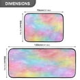 thumbnail image 3 of 2-Piece Kitchen Rugs Set Non-Slip Mats Carpet Floor for Kitchen, Bathroom (19.7"x27.6" & 19.7"x47.2") Pastel Rainbow Tie-dye, 3 of 7