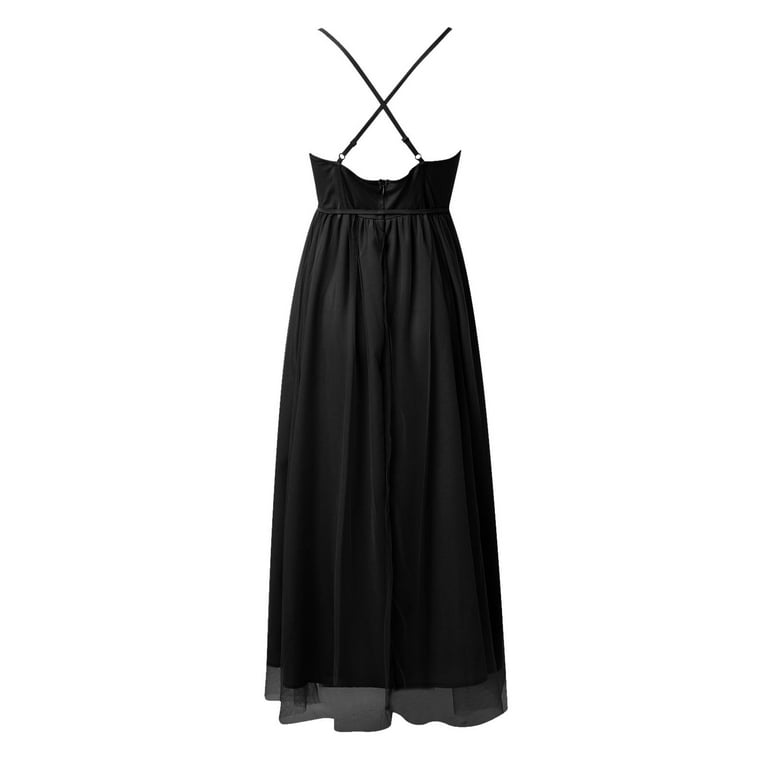 Elegant Dresses for Women Midi Dresses for Women European and New  Temperament Sexy Suspender Mesh Party Evening Dress Dress - Walmart.com