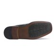 thumbnail image 3 of Zapatos de Vestir Clásicos de Punta Cuadrada para Hombre Bruno Marc en Negro, 3 of 4