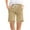 Khaki, variant on aidice Shorts for Women Drawstring Casual Shorts for Women Summer Lightweight Elastic Waisted Shorts