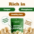 thumbnail image 6 of Food to Live, Organic Whole Cashews, W320, 12 Pounds, Non-GMO, Kosher, 6 of 9