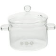 thumbnail image 3 of ColoMX Pot de vidrio de borosilicato alto Pot de cocción El calor resistente al calor de la olla de fideos con tapa, 3 of 7