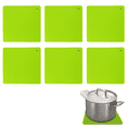 thumbnail image 1 of 6 Pack Silicone Trivets for Hot Pots and Pans, Multipurpose Non-Slip & Heat Resistant Silicone Hot Pad, 1 of 5