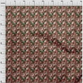 thumbnail image 4 of oneOone Tissu en Velours Vert Abstrait pour Robe Tissu Imprimé au Mètre 58 Pouces de Large, 4 of 5