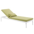 thumbnail image 4 of Modway Chaise Longue de Patio en Aluminium Perspective, Blanc et Vert Péridot, 4 of 6