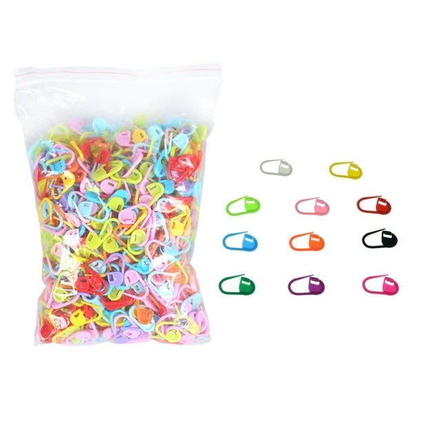 Anillo De Clip De Tejer Colorido, Clip De Aguja De Ganchillo De Plástico, Herramientas Artesanales De Costura Diy Para Tejer, Coser Y Ganchillo 1000 Uds. Marcadores De Punto De Bloqueo sonducket HA021241-00