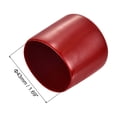 thumbnail image 3 of Uxcell Screw Thread Protectors, 43mm ID End Cap Cover Burgundy Red 10pcs, 3 of 5