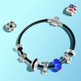 thumbnail image 4 of Bling Jewelry Womens Black CZ Soccer Ball Mom Football Player Charm Bead Silver, 4 of 4