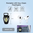 thumbnail image 3 of HLONK 2000LM Rechargeable Key Chain Flashlights  Portable Mini Light Magnetic Work Light 3 Modes with Folding Bracket for Walking Camping Repairing Christmas Gift  Black, 3 of 6