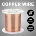 thumbnail image 5 of 1 Roll 22 Gauge 55 Yards Jewelry Beading Wire Tarnish Resistant Copper Wire for Beading Wrapping and Other Jewelry Craft Making, 5 of 9
