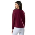 thumbnail image 3 of Lee Women's and Plus Crew Neck Cropped Waffle Knit Pullover Top, S-4X, 3 of 4
