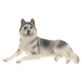 thumbnail image 3 of Miangastore Simulation Dog Figure Grey Husky Shape 1Pack 5.5x3.5x3.4in, 3 of 8
