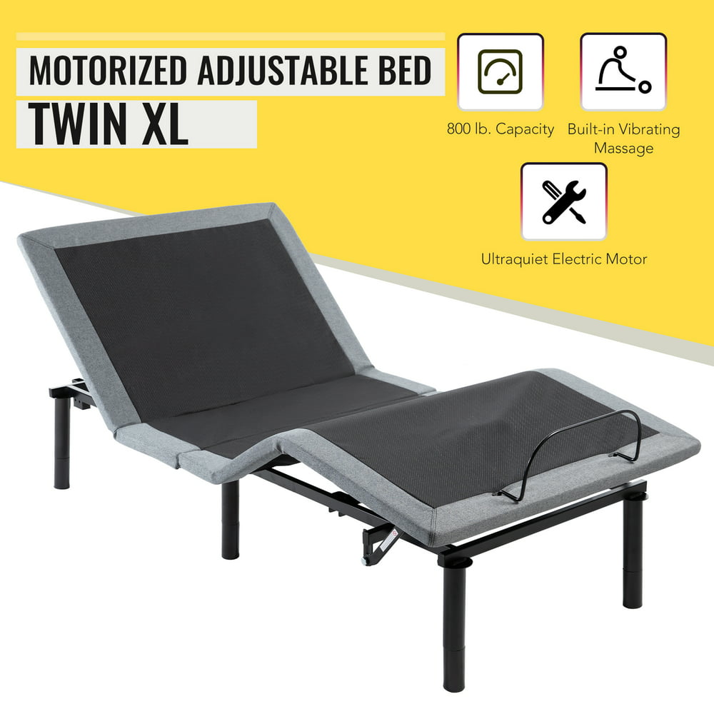 Adjustable Bed Frame for Single Twin XL Mattress with Remote & Massage