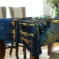 thumbnail image 3 of Coolnut Starry Night Rectangle Tablecloth Waterproof Polyester Table Clothative Stain Resistant & Wrinkle Resistant Washable Table Cover for Dining Table/Party/Camping 60x60 Inch Decor Gift, 3 of 7