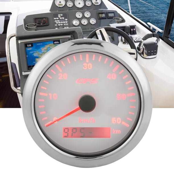 Velocímetro GPS Marino, Odómetro De Velocidad 0-60 KM/H Para Vehículos Recreativos Para Automóviles Para Barcos