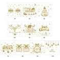 thumbnail image 2 of Winter Christmas Day Gold Glittering Wall Sticker Window Glass Door Removable Sticker Home DIY Decoration, 2 of 7