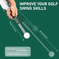 thumbnail image 4 of Prichor Golf Swing Training Aid, Retractable Click Club Trainer, Indoor Practice Warm Up Stick, Flexible Telescopic Golf Tempo Trainer with Sound Release, 4 of 6