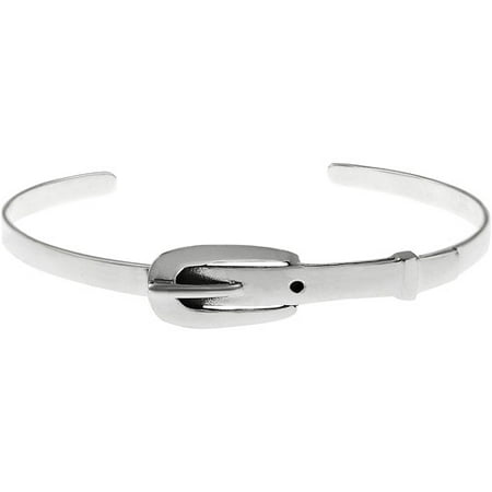 Brinley Co. Sterling Silver Belt Buckle Cuff, 6.5"