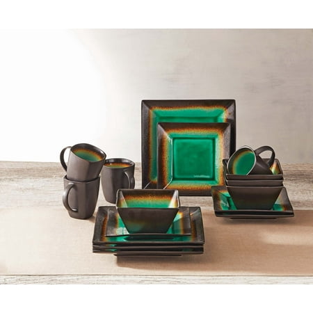 Better Homes and Gardens Jade Crackle 16-Piece Dinnerware Set ... Better Homes and Gardens Jade Crackle 16-Piece Dinnerware Set ...