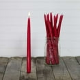 thumbnail image 3 of Patrician Hand Dipped Taper Candles 12 Pack Burgundy, Dripless and Smokeless, 3 of 4