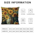 thumbnail image 5 of Shiartex Sunflowers Flowers Throw Pillow Covers Aesthetic Decorative for Home Decor 1PC 18x18in, 5 of 5