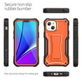 thumbnail image 6 of ExoGuard For iPhone 13 Mini Case, Phone Case with Screen Protector and Kickstand (Orange), 6 of 7
