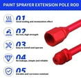 thumbnail image 3 of Stainless Steel Airless Paint Spray , 10 Inch Extension Pole Rod Tip Guard Protector Lightweight Sprayer Tip Extension Pole Replacement, 3 of 7