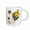 White, variant on 3drose, Steampunk Bees and Flowers Funk Design, 11oz Two-tone Yellow Mug