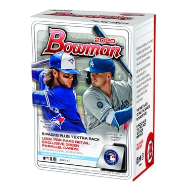 2020 Topps Bowman MLB Baseball Trading Cards Blaster Box- Exclusive Autograph Cards and Parallels | Find Top 2020 Rookie Autographs| contains 6 12 Card Foil Packs