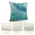 thumbnail image 4 of Shiartex  Ocean Beach Throw Pillow Covers Seahorse Turtle Starfish Coastal Outdoor Decorative Pillows Soft Cushion Cases for Couch Sofa Bed Home Decor White, 4 of 5