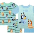thumbnail image 2 of Bluey and Bingo Pups Toddler Boy's 4-Piece Short-Sleeved Pajama Set (Size 3T), 2 of 2