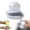 White, variant on Dish Brush with Soap Dispenser, Steel Wool Scrubber with Replaceable Steel Wool, Pan Scraper and PET Scouring Pad, Wire Brush for Cleaning Cast Iron, Grill Pans, Stock Pots, Grills, Sinks (Coffee)
