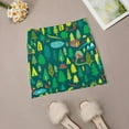 thumbnail image 6 of Green Forest Pattern Women's skirt Mini Skirts A Line Skirt With Hide Pocket Green Forest Woods Woodland Pattern Animals Tents, 6 of 6