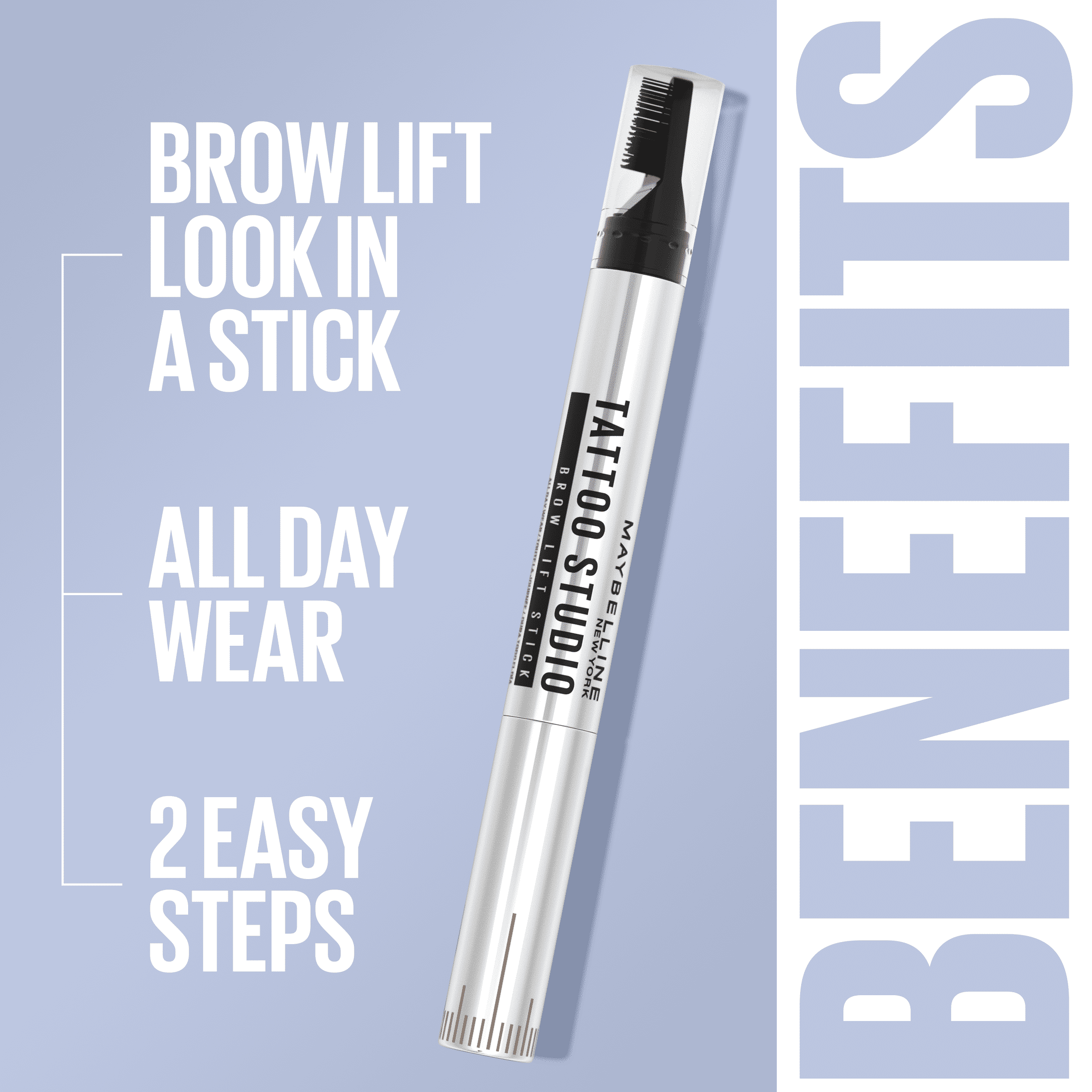 Stick, Soft Resistant Brow Smudge Fade and Studio Tattoo Lift Brown Maybelline