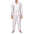 thumbnail image 3 of Balery Breast Cancer Awareness (4) Pijama para Hombre de Dos Piezas con Manga Larga, Conjunto de Dormir y Descanso Suave con Bolsillos-XX-Large, 3 of 7