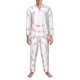 thumbnail image 3 of Balery Breast Cancer Awareness (4) Pijama para Hombre de Dos Piezas con Manga Larga, Conjunto de Dormir y Descanso Suave con Bolsillos-Small, 3 of 7