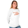 thumbnail image 3 of Too Lazy Ironic Halloween Costume Long Sleeve TShirt Men Women Brisco Brands X, 3 of 6
