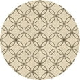 thumbnail image 1 of Ahgly Company Indoor Round Patterned Moccasin Beige Area Rugs, 8' Round, 1 of 6