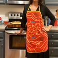 thumbnail image 2 of Send Noods Apron Oven Mitt Funny Noodle Cooking Graphic Novelty Kitchen Smock, 2 of 6