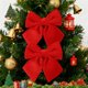 thumbnail image 5 of Decoraciones de Navidad Al Aire Libre 2 Paquetes de Terciopelo Arco de Navidad 15x14cm Agrupado Rojo Verde Rosado Blanco Paño Decoraciones Del Árbol de Navidad, 5 of 6