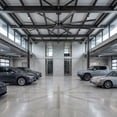 thumbnail image 3 of 100" Industrial Black Aluminum 8-Blade HVLS Ceiling Fan with Remote, No Light, 3 of 20