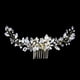 thumbnail image 3 of Nvzi Horquillas para el pelo de boda con flores para novias, peinetas con perlas de cristal, pinzas para el pelo, tocado, accesorios para el pelo de boda dorados, joyas - doradas, 3 of 5