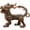 D, variant on 1PC Antique Style Brass Dragon Turtle Figurine, 1.38 Inch Chinese Feng Shui Lucky Charm Ornament for Home Office Desk Decor