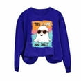 thumbnail image 3 of VKOYWKM Crewneck Sweatshirts Women Halloween Sweatshirts Cute Pumpkin Ghost Graphic Pullover Vintage Spooky Print Long Sleeve Fall Sweatshirt, 3 of 5