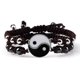 thumbnail image 3 of Pulsera trenzada de dragón para hombre y mujer, brazalete ajustable de Tai Chi, Yin Yang, joyería de moda para pareja, 2 unidades por juego, 3 of 5