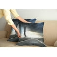 thumbnail image 2 of Ambesonne Nature Throw Pillow Cover 2 Pack, Black Tornado Funnel Gas, 20", Grey, 2 of 7