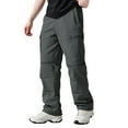thumbnail image 2 of Men’s Convertible Cargo Pants with Zip-Off Legs Multi-Pocket Lightweight Straight Fit Outdoor Trousers for Hiking Travel Work, 2 of 5