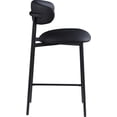 thumbnail image 6 of Meridian Furniture Lupita Black Vegan Leather Counter Stool (Set of 2), 6 of 11